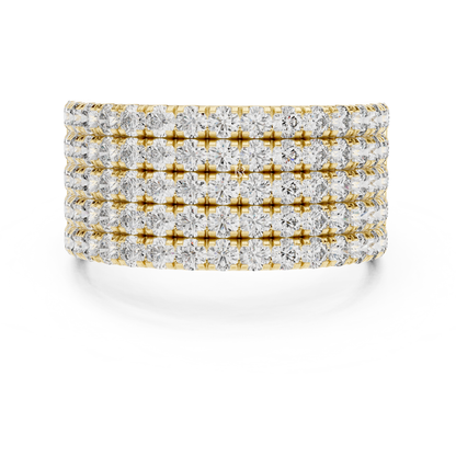 Yellow gold multi row Pave diamond band ring
Wide yellow gold round diamond statement band
Yellow gold luxury diamond anniversary ring for women
Multi layer yellow gold diamond band with round stones
Yellow gold wide Pave diamond fashion ring
Bold yellow gold multi row diamond band design
Yellow gold round brilliant diamond wide ring
Elegant yellow gold layered diamond anniversary band
Yellow gold statement ring with multi row diamonds
Wide yellow gold diamond band with Pave setting