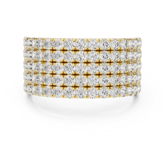 Yellow gold multi row Pave diamond band ring
Wide yellow gold round diamond statement band
Yellow gold luxury diamond anniversary ring for women
Multi layer yellow gold diamond band with round stones
Yellow gold wide Pave diamond fashion ring
Bold yellow gold multi row diamond band design
Yellow gold round brilliant diamond wide ring
Elegant yellow gold layered diamond anniversary band
Yellow gold statement ring with multi row diamonds
Wide yellow gold diamond band with Pave setting