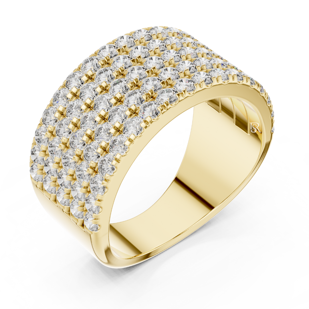 Yellow gold multi row Pave diamond dome statement ring
Wide yellow gold layered diamond fashion band
Yellow gold curved Pave diamond cocktail ring
Multi row round diamond yellow gold dome ring
Yellow gold luxury diamond statement band ring
Yellow gold broad dome ring with round diamonds
Angled yellow gold multi layer diamond ring
Yellow gold bold Pave diamond dome design
Round brilliant diamond yellow gold wide ring
Yellow gold elevated Pave diamond statement ring