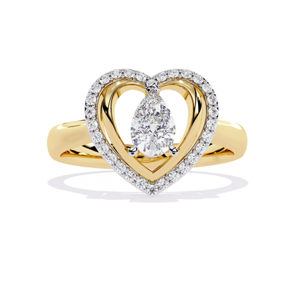 Yellow gold pear round heart halo ring
Pear center with round halo heart ring
Heart design ring with pear and round stones
Pear shape center heart halo ring
Round halo pear center heart ring
Yellow gold heart ring pear round detail
Pear diamond heart frame ring front
Heart halo ring with pear center stone
Pear and round stone heart ring
Yellow gold pear round heart ring front