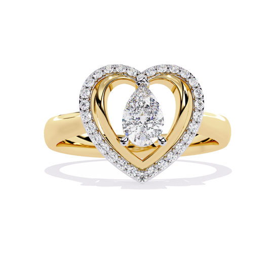 Yellow gold pear round heart halo ring
Pear center with round halo heart ring
Heart design ring with pear and round stones
Pear shape center heart halo ring
Round halo pear center heart ring
Yellow gold heart ring pear round detail
Pear diamond heart frame ring front
Heart halo ring with pear center stone
Pear and round stone heart ring
Yellow gold pear round heart ring front