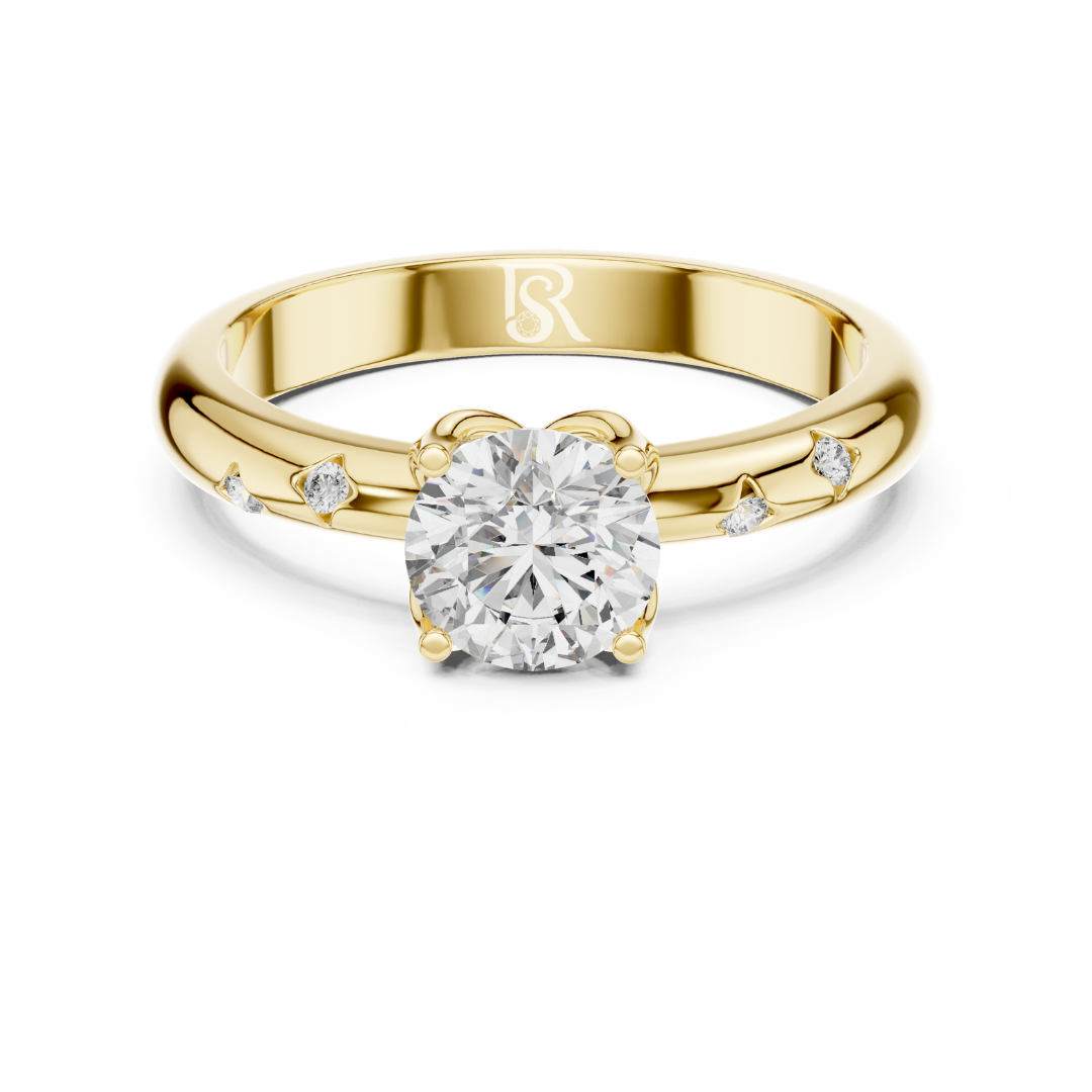 Yellow Gold Round Diamond Accent Ring
Round Diamond Gold Engagement Ring
Yellow Gold Solitaire Diamond Ring
Polished Yellow Gold Diamond Ring
Minimal Gold Ring With Round Diamond
Yellow Gold Ring With Side Diamonds
Classic Gold Round Diamond Ring
Fine Yellow Gold Diamond Ring
Elegant Round Diamond Gold Ring
Modern Yellow Gold Accent Diamond Ring
