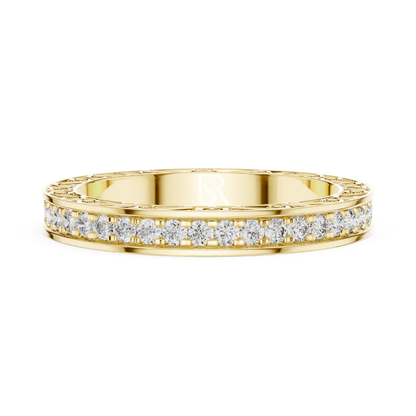 Yellow gold round diamond eternity ring side view
Side profile of yellow gold diamond eternity band
Yellow gold eternity ring with round diamonds
Elegant round diamond band ring in yellow gold
Minimal yellow gold diamond eternity wedding band
Fine yellow gold ring with brilliant diamonds
Luxury round diamond eternity ring for women
Stackable yellow gold diamond band side angle
Delicate yellow gold eternity ring with diamonds
Modern yellow gold diamond wedding band profile