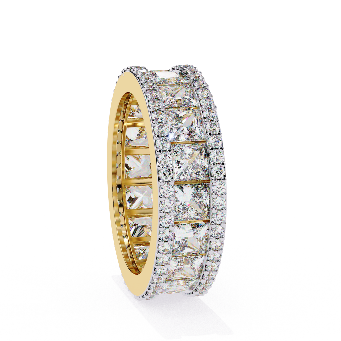 Yellow gold wide diamond band
Wide yellow gold diamond ring
Yellow gold band with step diamonds
Wide diamond band side view
Yellow gold diamond row band
Wide band diamond setting
Yellow gold ring full diamonds
Diamond wide band angle view
Yellow gold diamond band close
Wide diamond ring yellow gold
