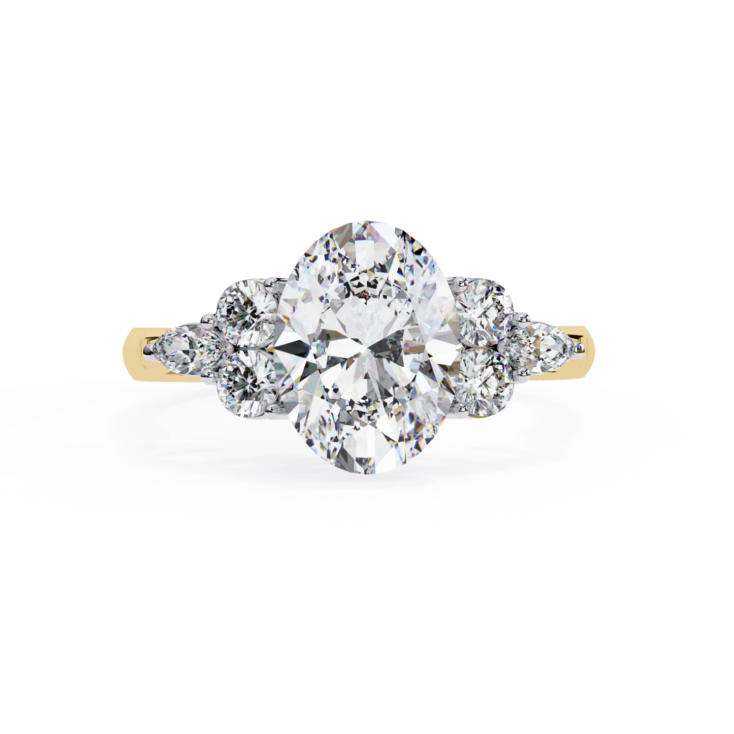 Oval diamond with side stones
Diamond ring with oval center
Oval diamond ring with accents
Oval diamond with side diamonds
Classic oval diamond ring
Oval diamond with side stones
Diamond ring with oval stone
Elegant oval diamond ring
Oval diamond with surrounding stones
Brilliant oval diamond ring