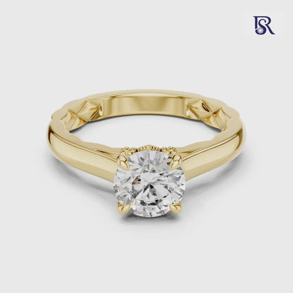 Round diamond solitaire ring front view

Round diamond ring sculpted band design
Round diamond solitaire ring close detail
Round diamond ring smooth band finish
Round diamond solitaire ring elegant setting
Round diamond ring minimal jewellery style
Round diamond solitaire ring studio image
Round diamond ring refined prong detail
Round diamond solitaire ring clean look
Round diamond ring classic solitaire design