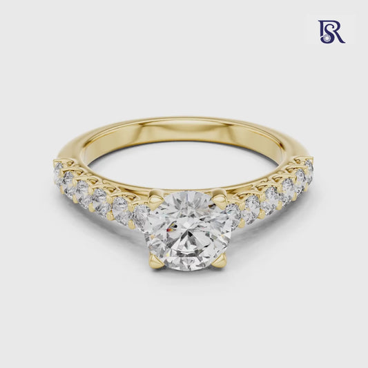 Round cut diamond ring video
Round diamond ring with side diamonds video
Round center diamond half eternity ring video
Round diamond ring accent stones video
Round diamond ring close up video
Round diamond ring band detail video
Round diamond ring studio video
Classic round diamond ring video
Round diamond ring showcase video
Diamond ring product video