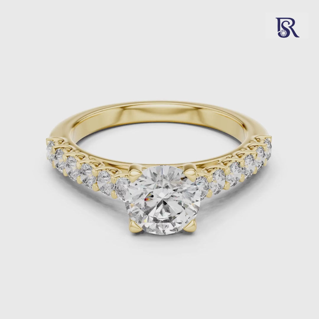 Round cut diamond ring video
Round diamond ring with side diamonds video
Round center diamond half eternity ring video
Round diamond ring accent stones video
Round diamond ring close up video
Round diamond ring band detail video
Round diamond ring studio video
Classic round diamond ring video
Round diamond ring showcase video
Diamond ring product video