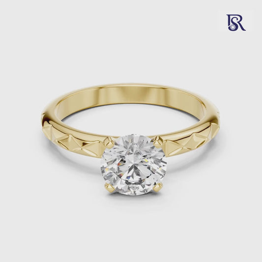 Round center diamond ring front view
Round diamond ring geometric band detail
Round cut diamond ring close view
Round diamond ring clean product look
Round center diamond ring plain background
Round diamond ring fine band detail
Round diamond ring studio style view
Round diamond ring top angle look
Round center diamond ring modern style
Round diamond ring unique jewellery design