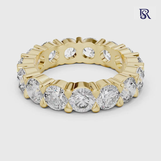 Round diamond full eternity band front view
Round diamond eternity ring detailed setting
Round diamond band continuous stone design
Round diamond eternity ring close view
Round diamond band shared prong style
Round diamond eternity ring studio image
Round diamond band all around stone look
Round diamond eternity ring refined finish
Round diamond band jewellery detail view
Round diamond eternity ring classic design