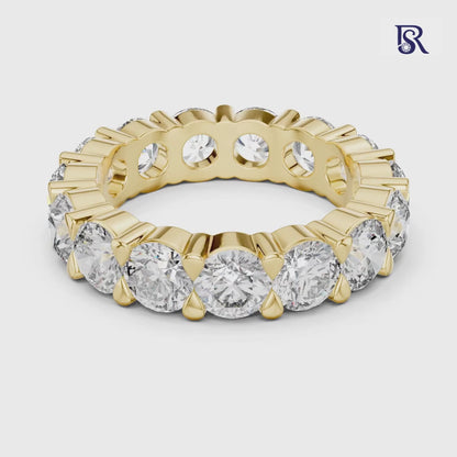 Round diamond full eternity band front view
Round diamond eternity ring detailed setting
Round diamond band continuous stone design
Round diamond eternity ring close view
Round diamond band shared prong style
Round diamond eternity ring studio image
Round diamond band all around stone look
Round diamond eternity ring refined finish
Round diamond band jewellery detail view
Round diamond eternity ring classic design