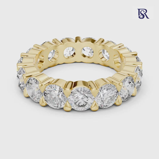Round diamond full eternity band front view
Round diamond eternity ring detailed setting
Round diamond band continuous stone design
Round diamond eternity ring close view
Round diamond band shared prong style
Round diamond eternity ring studio image
Round diamond band all around stone look
Round diamond eternity ring refined finish
Round diamond band jewellery detail view
Round diamond eternity ring classic design