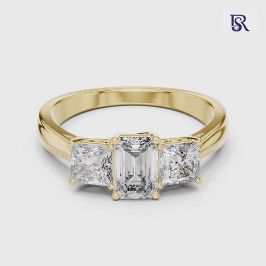 Emerald cut center diamond ring front view
Emerald cut diamond ring with side diamonds
Emerald cut center diamond ring close view
Emerald cut diamond ring three stone style
Emerald cut center diamond ring plain background
Emerald cut diamond ring fine prong detail
Emerald cut diamond ring studio style view
Emerald cut diamond ring top angle look
Emerald cut center diamond ring classic design
Emerald cut diamond ring elegant jewellery style