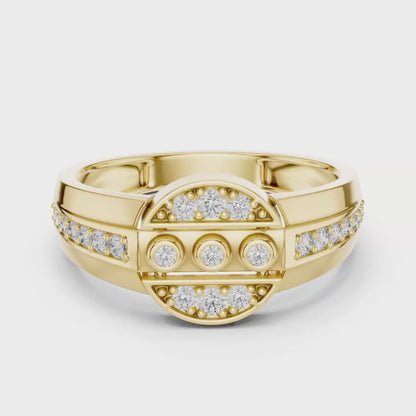 Modern Diamond Band Ring | Contemporary Luxury Style