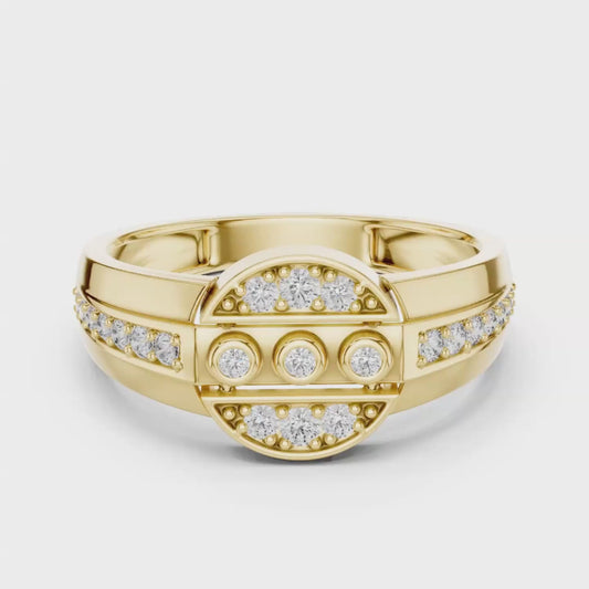 Modern Diamond Band Ring | Contemporary Luxury Style