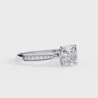 Nova Glow Diamond Ring in White Gold