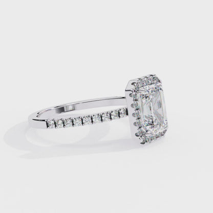 Elegance Crown Diamond Ring in White Gold
