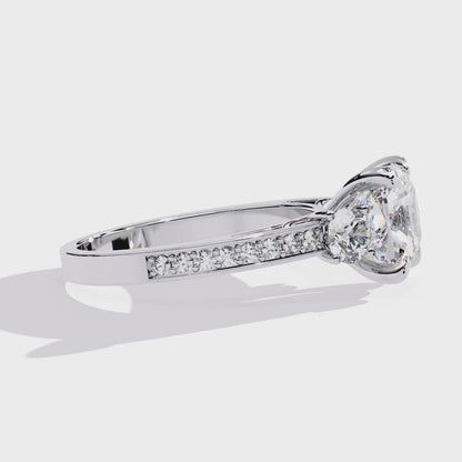 Luxe Trifecta Diamond Ring in White Gold