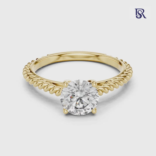 Round center diamond ring front view
Round diamond ring textured band detail
Round cut diamond ring close view
Round diamond ring clean product look
Round center diamond ring plain background
Round diamond ring fine band detail
Round diamond ring studio style view
Round diamond ring top angle look
Round center diamond ring classic style
Round diamond ring elegant jewellery design